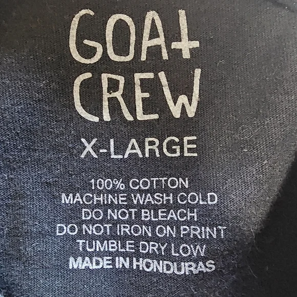 GOAT CREW Midnight Thunder Graphic Tee Black Retro 80s 90s Car Racing Shirt XL - Picture 5 of 5